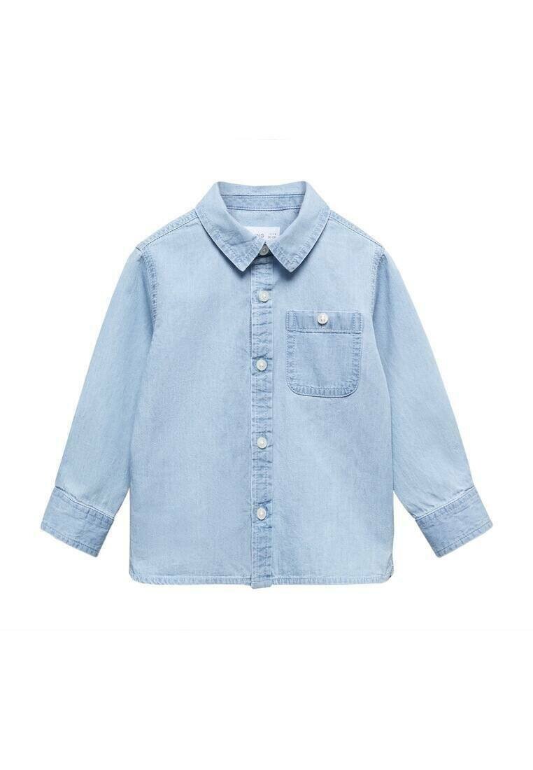 

Рубашка TONIB Mango Kids, цвет bleu moyen