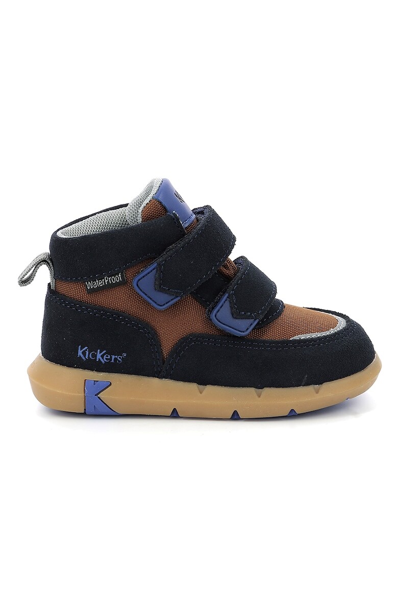 

Кроссовки Junibo с замшей Kickers Kids, коричневый