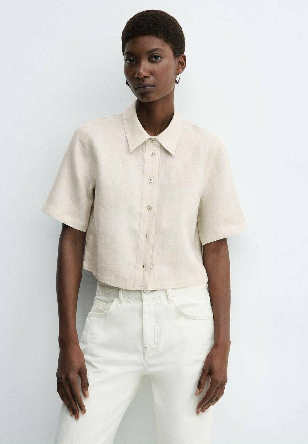 

Блузка-рубашка MIA-W Mango, цвет beige