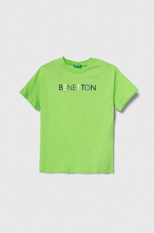 

Хлопковая футболка для детей United Colors of Benetton, зеленый