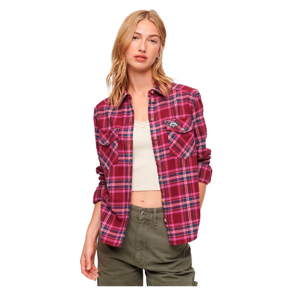

Рубашка Superdry Lumberjack Check Flannel, красный