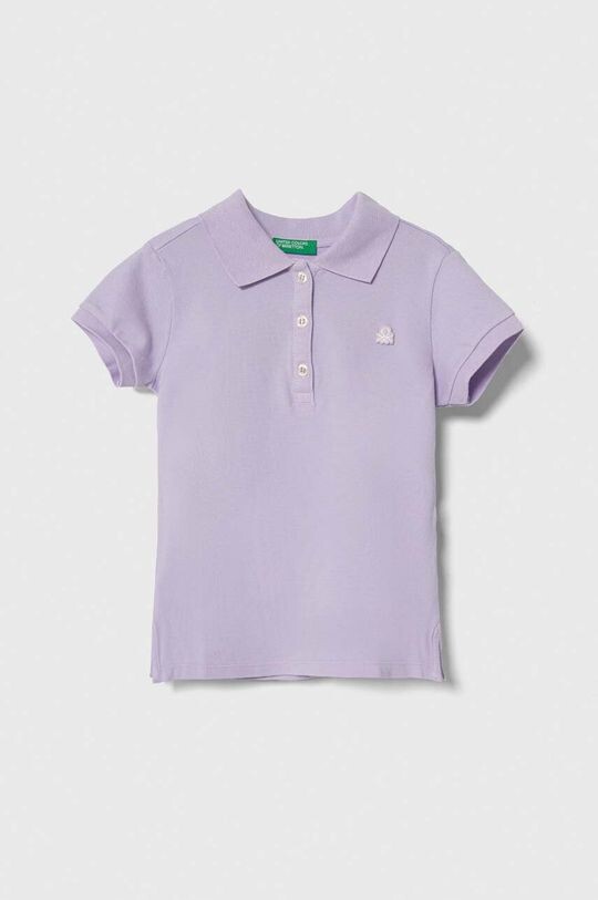 

Детское поло United Colors of Benetton, фиолетовый