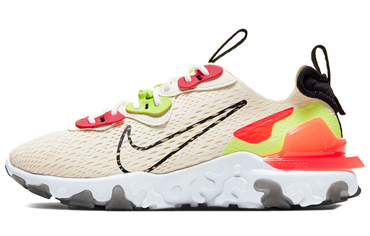 

Женские кроссовки Nike React Vision Pale Ivory/Volt/Laser Crimson/Black