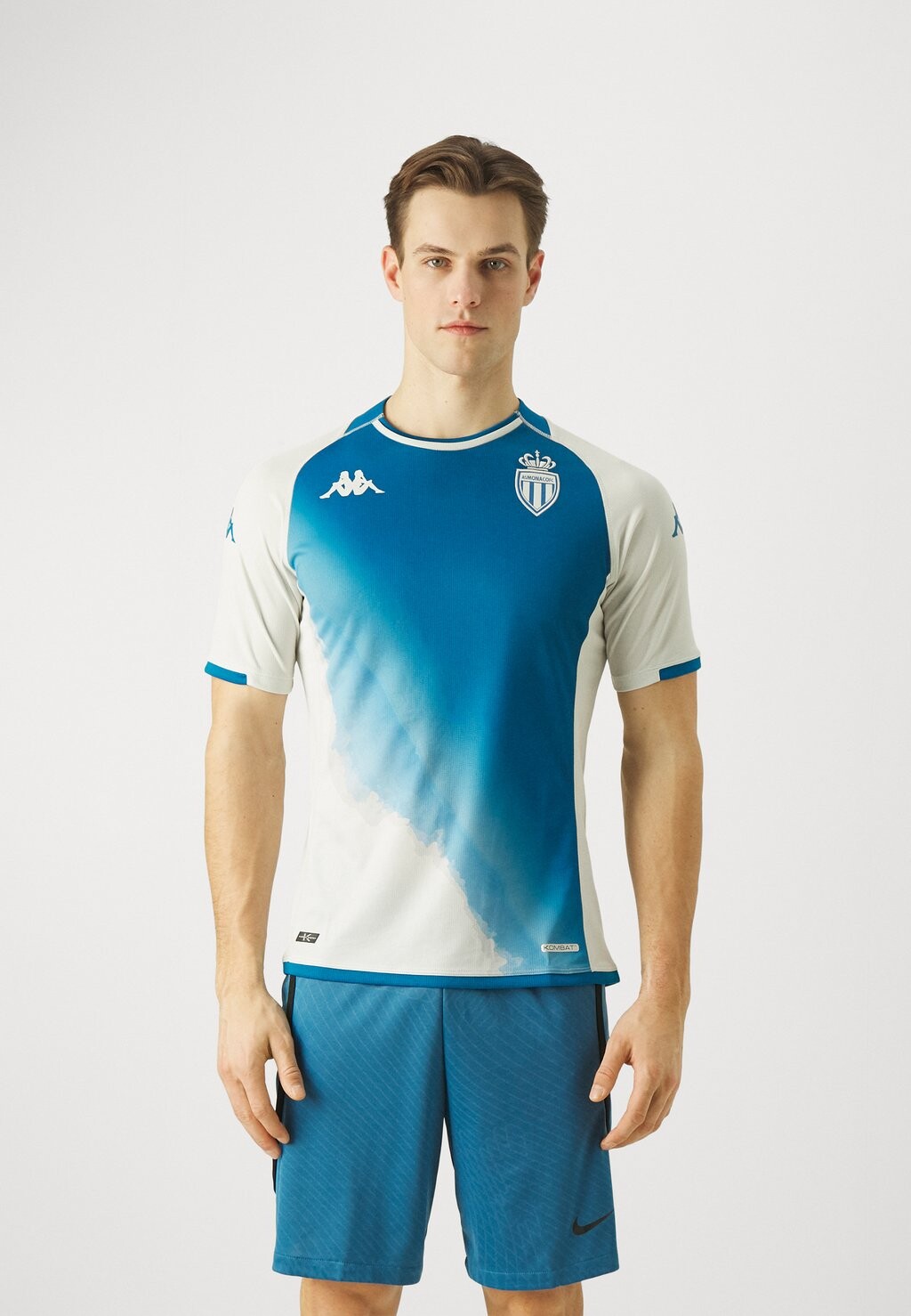 

Team As Monaco Third Replica Kappa, цвет grey light blue intense