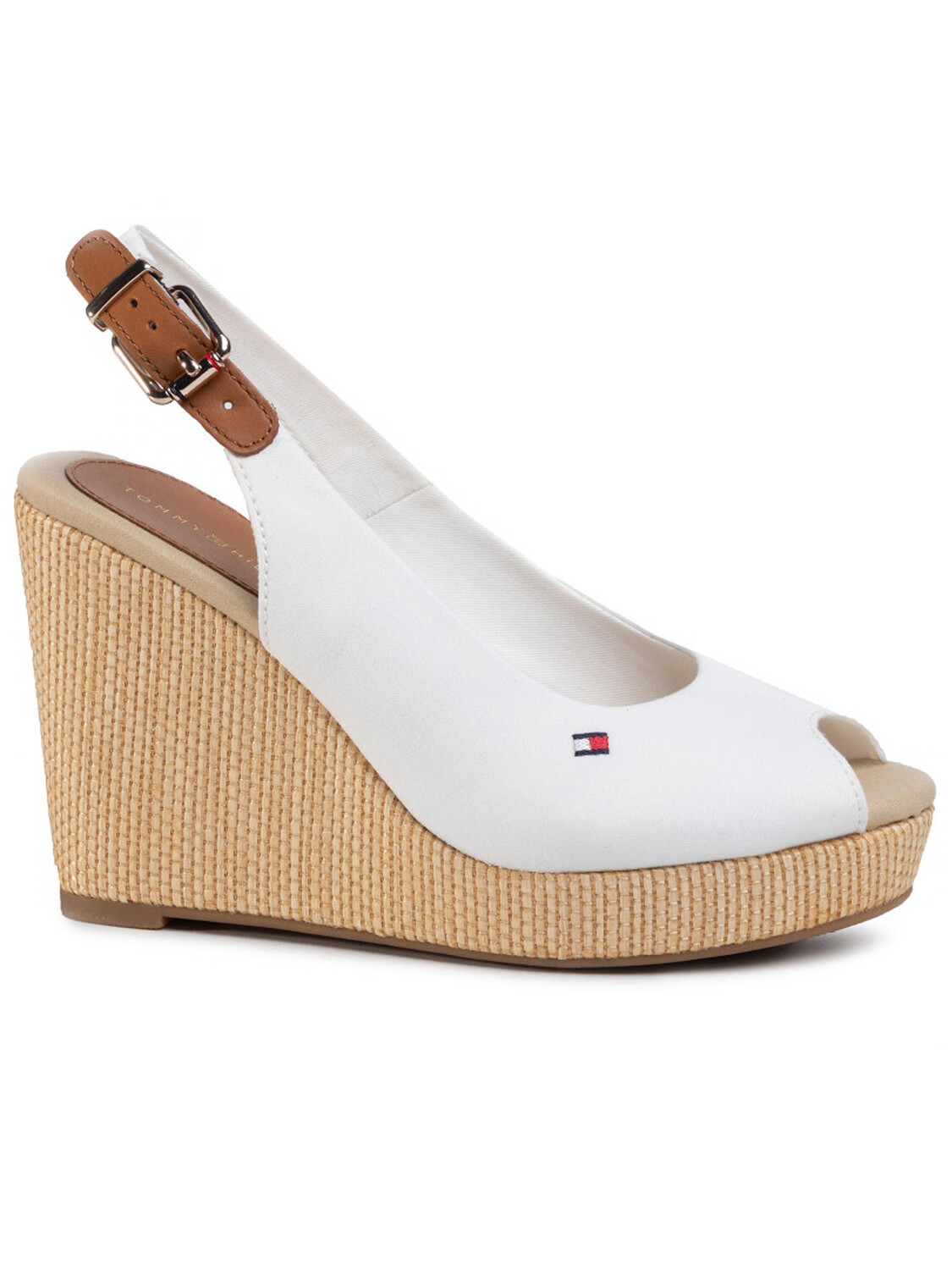 

Tommy HILFIGER Легендарные туфли на танкетке на платформе, белый