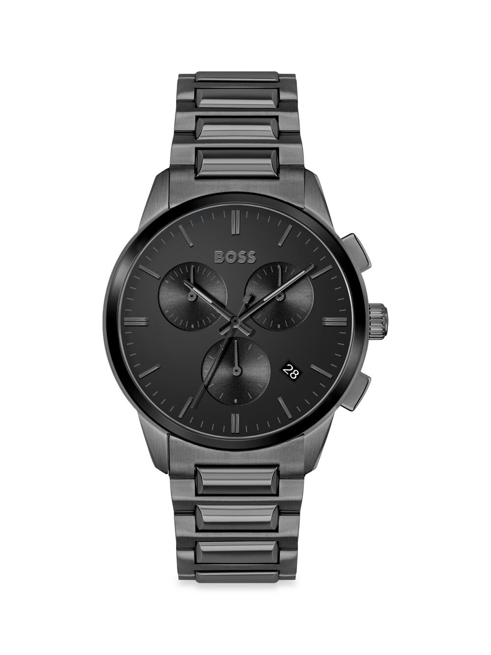 

Часы Dapper со стальным браслетом с ионным покрытием HUGO BOSS, черный