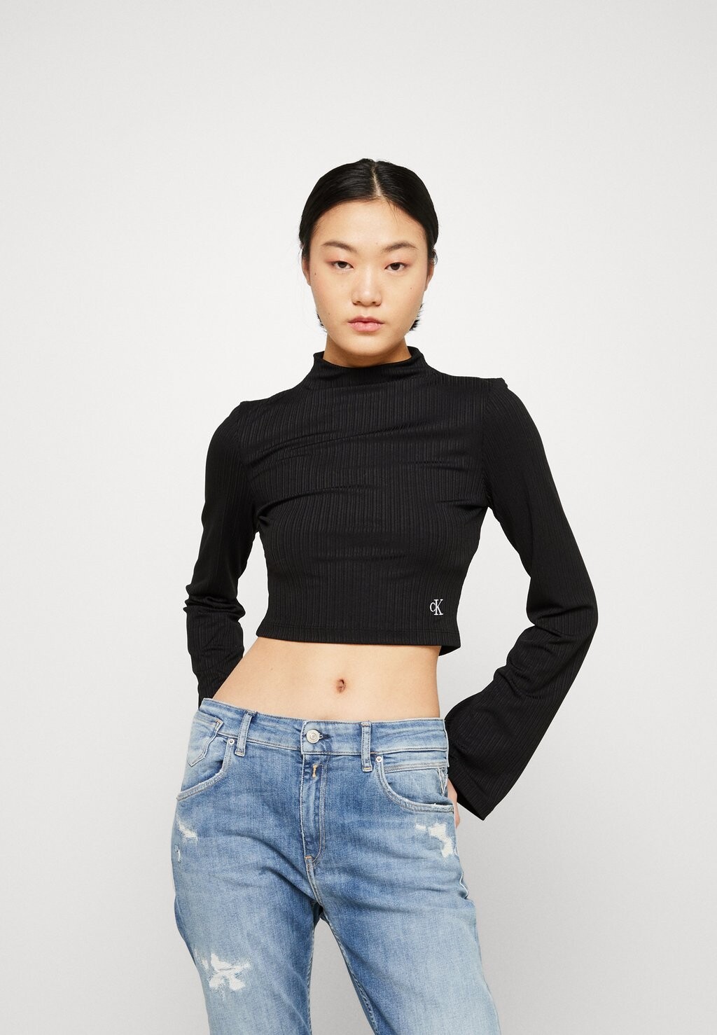 

Рубашка с длинным рукавом Calvin Klein Jeans, черный