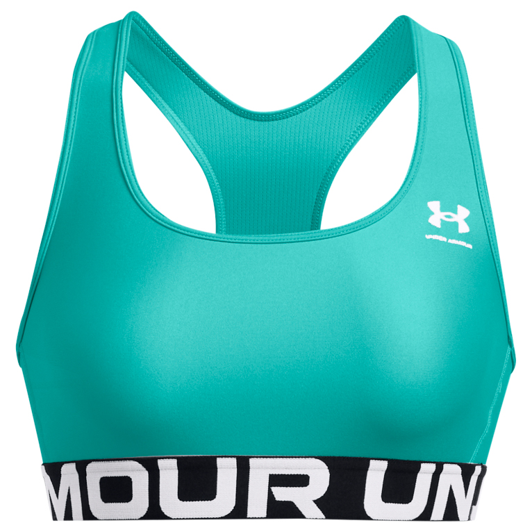 Спортивный бюстгальтер Under Armour Women's HG Authentics Mid Branded, цвет Radial Turquoise