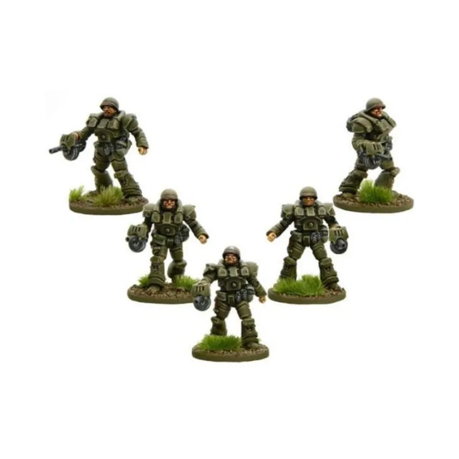 

Тяжелая пехота США, Konflikt '47 - US Army (28mm) (Warlord Games)