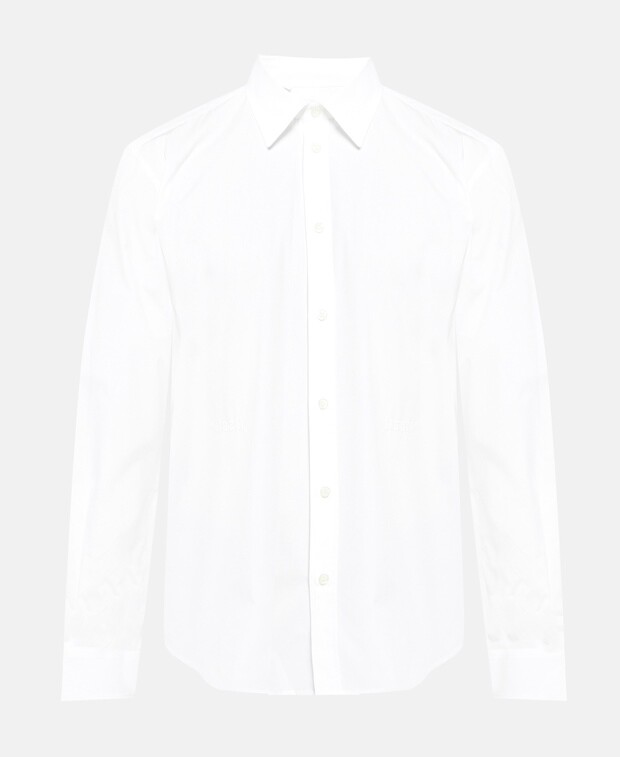 

Рубашка ORGANIC с длинными рукавами - стандартный крой MSGM, шерсть белый