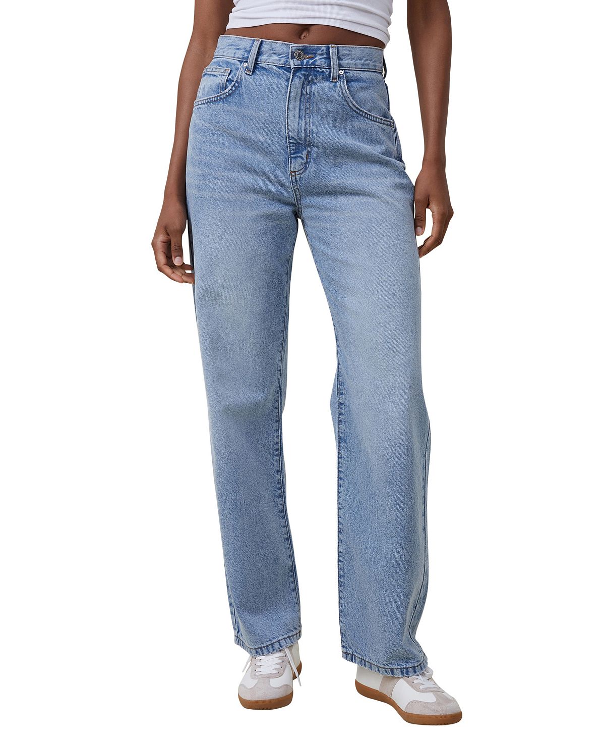 Женские свободные прямые джинсы COTTON ON цена и фото