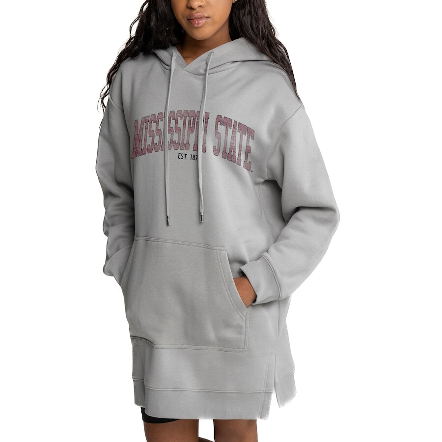 

Платье-худи Gameday Couture Mississippi State Bulldogs, серый