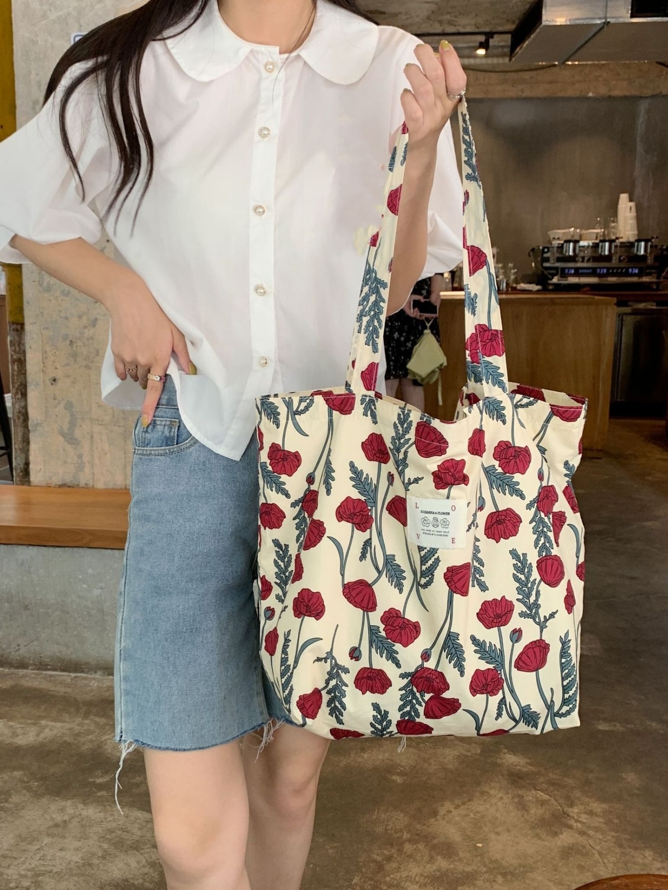 Летняя суперсвежая европейская и американская французская ромбическая маленькая модная сумка на одно плечо с цветочным принтом для студентов, многоцветный маленькая сумка шоппер с цветочным принтом многоцветный
