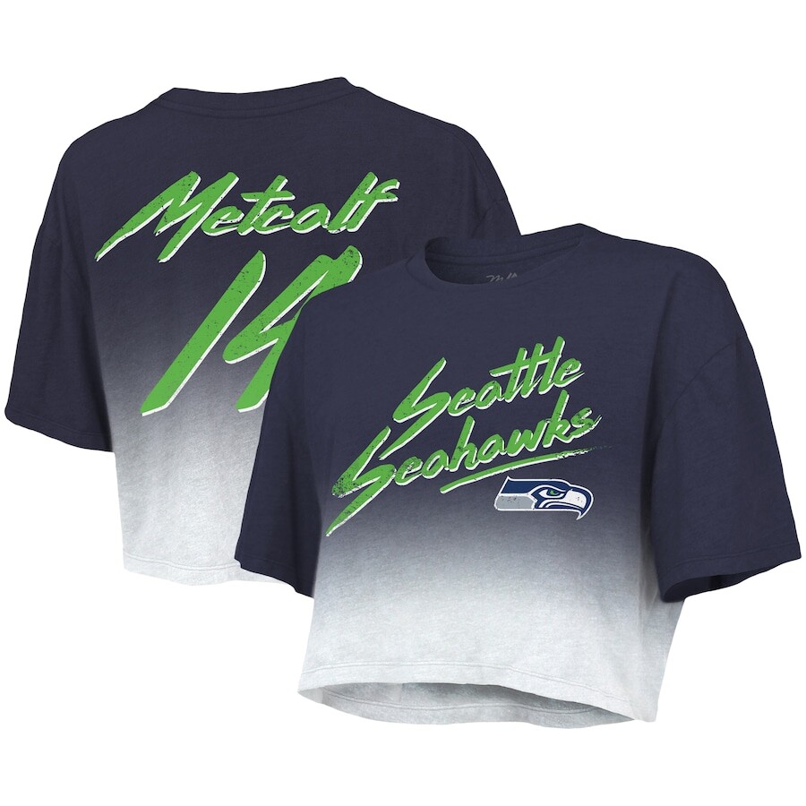 

Футболка с именем и номером Majestic Threads Seattle Seahawks, нави