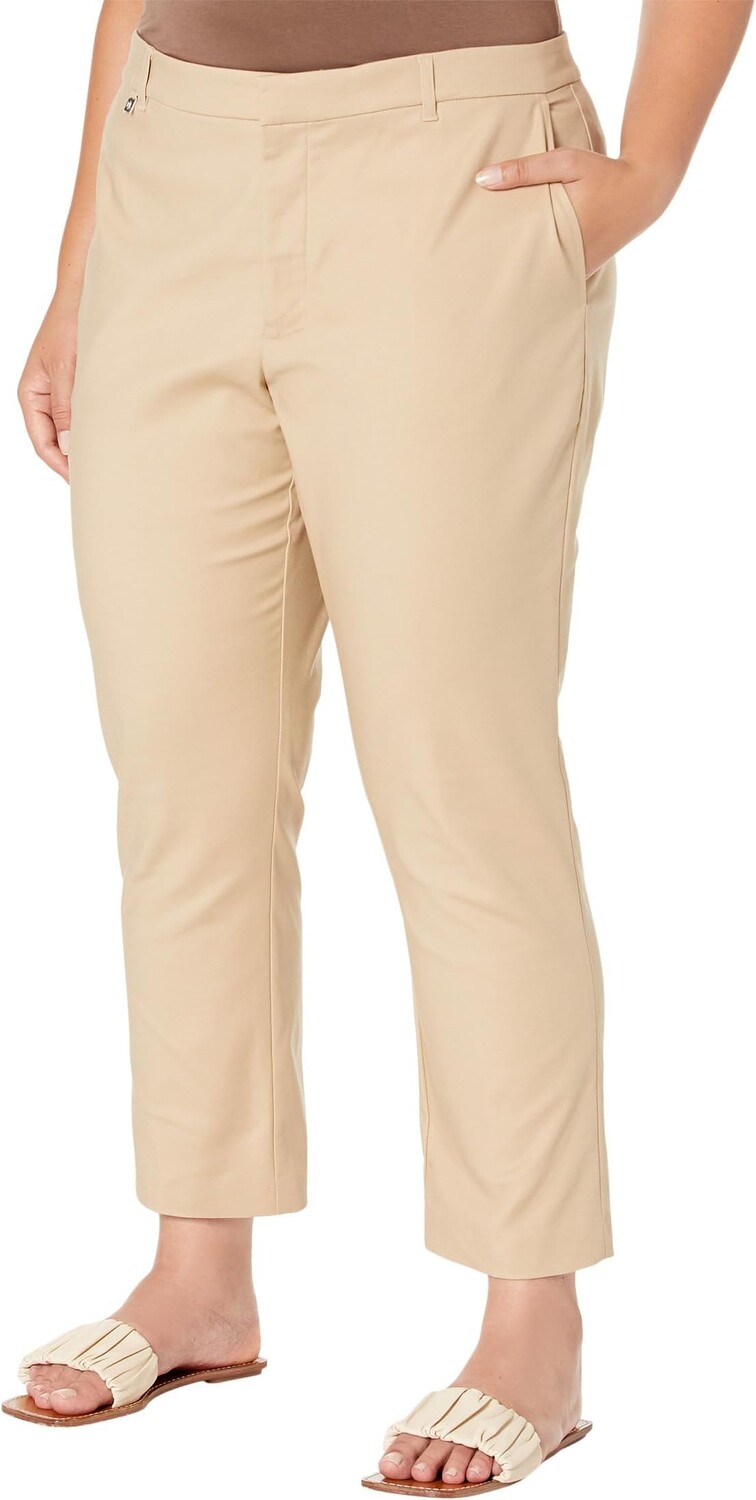 

Брюки больших размеров из эластичного хлопка LAUREN Ralph Lauren, цвет Birch Tan