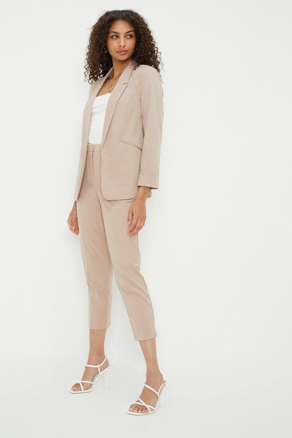 

Узкие брюки Grazer до щиколотки Dorothy Perkins, бежевый