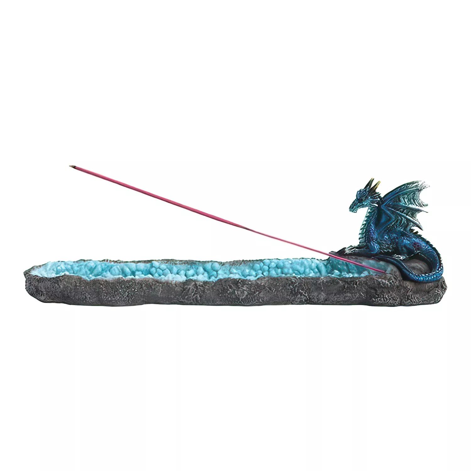FC Design 9,75-дюймовая длинная статуя курильницы синего дракона, фэнтезийная декоративная фигурка