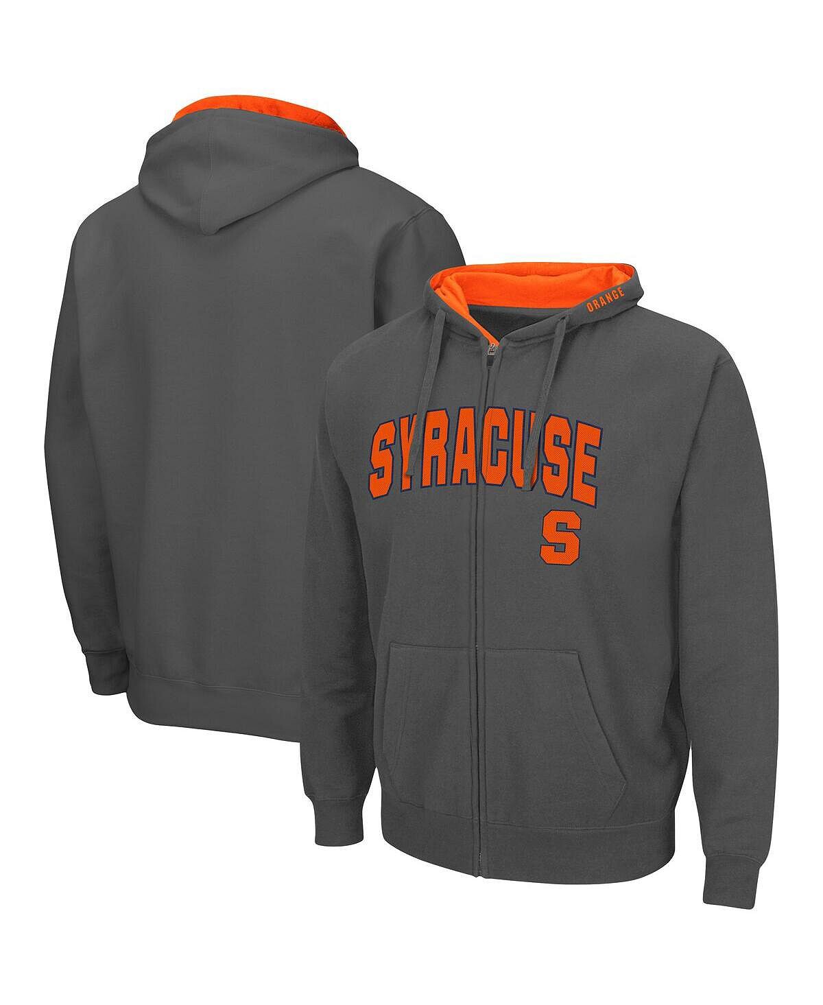 

Мужская темно-серая толстовка с молнией во всю длину Syracuse Orange Arch и Logo 3.0 Colosseum, Серый