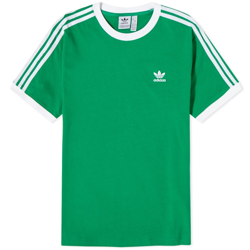 

Футболка Adidas с 3 полосками, зеленый