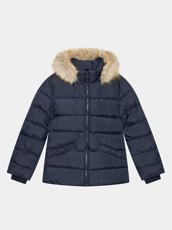 

Пуховик стандартного кроя Tommy Hilfiger, синий