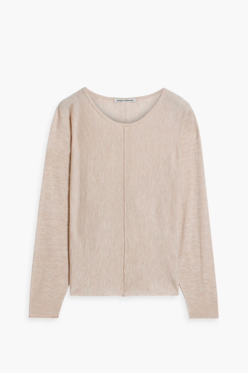 

Меланжевый топ из кашемира Autumn Cashmere, экрю