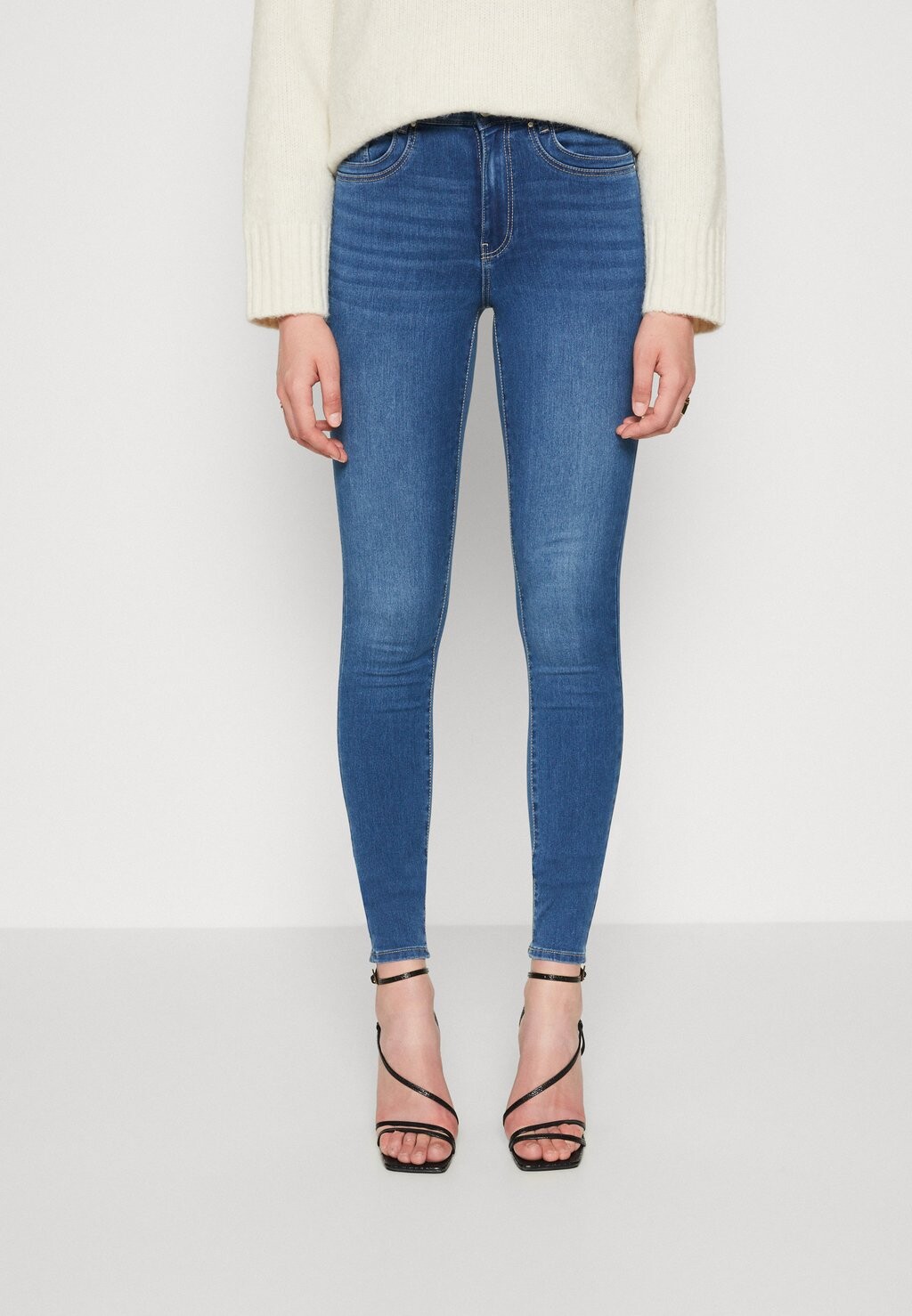 

Джинсы Skinny Fit ONLY Onlroyal Pocket Cut, темно-синий деним