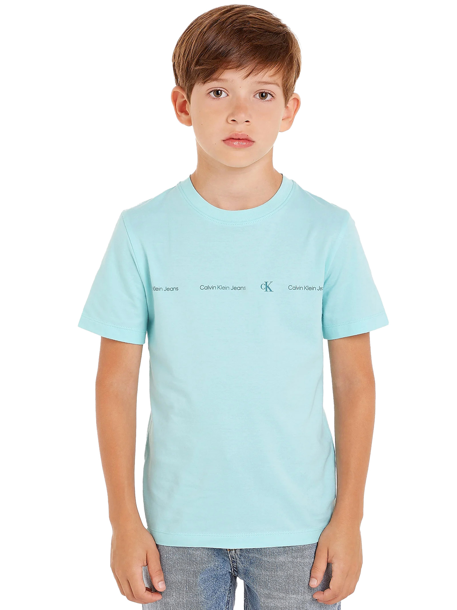 

Футболка t-shirt minimalist inst bambino Calvin Klein, голубой