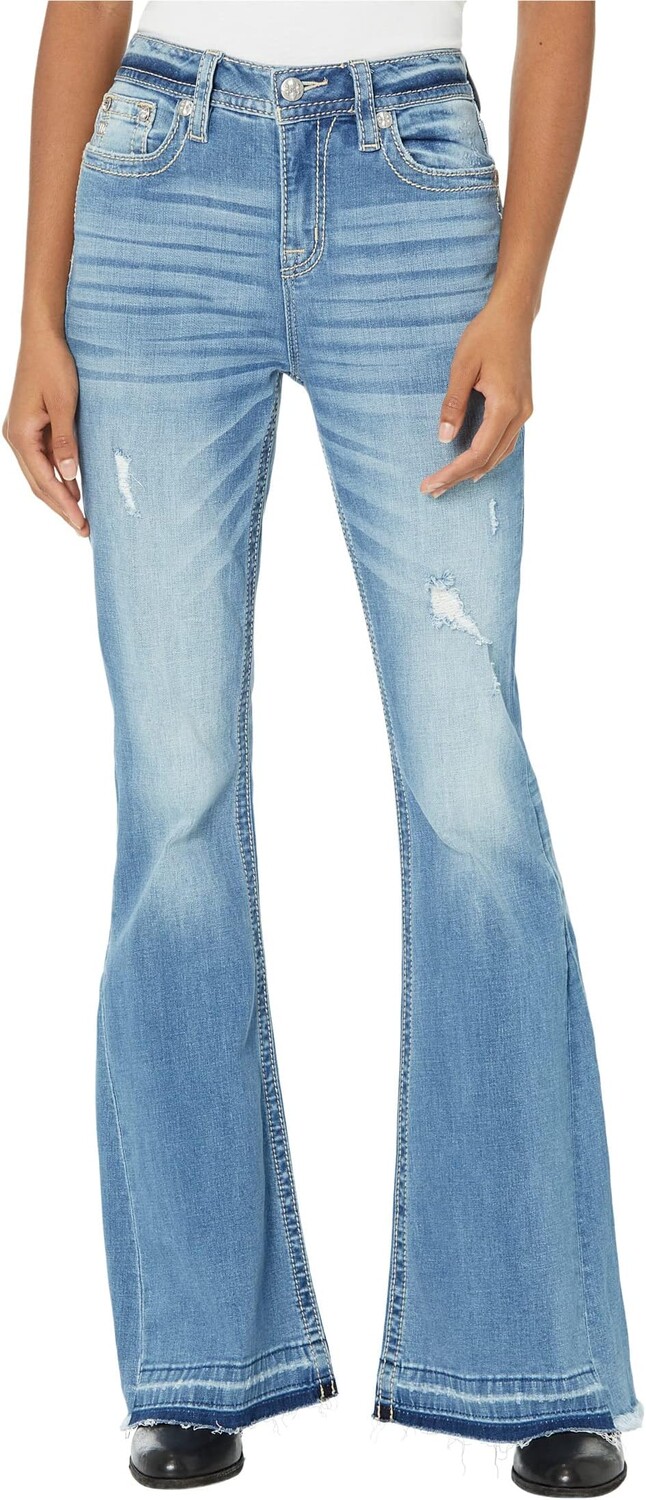 

Джинсы High-Rise Flare Jeans in Light Blue Miss Me, светло-синий