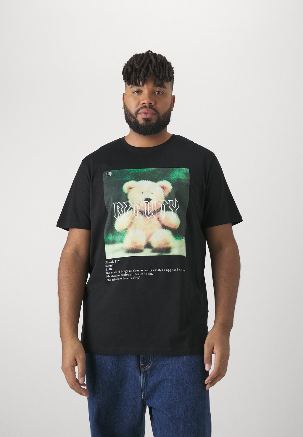 

Футболка с принтом JORREALITY TEE CREW NECK Jack & Jones, цвет black