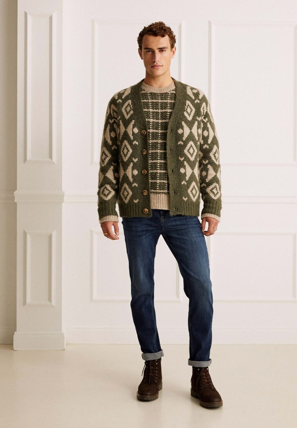 

Кардиган Guido Maria Kretschmer Collection, цвет grün beige