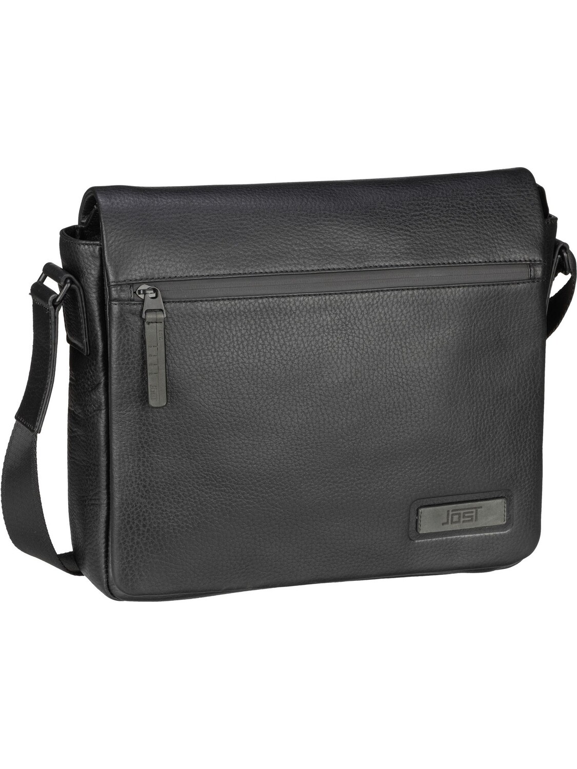 Сумка через плечо Jost Stockholm Shoulder Bag Flap M, черный