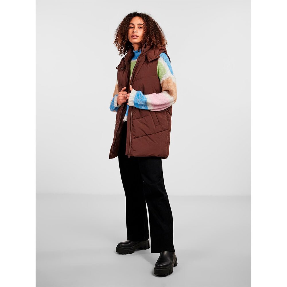 

Жилет Pieces Jamilla Long Vest, коричневый