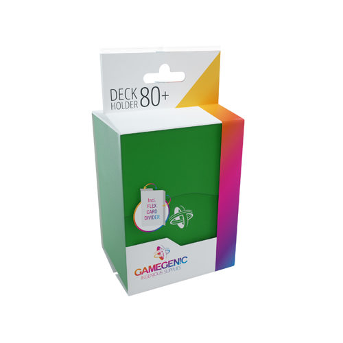 Коробка для карточек Gamegenic Deck Holder 80+ Green Gamegenic
