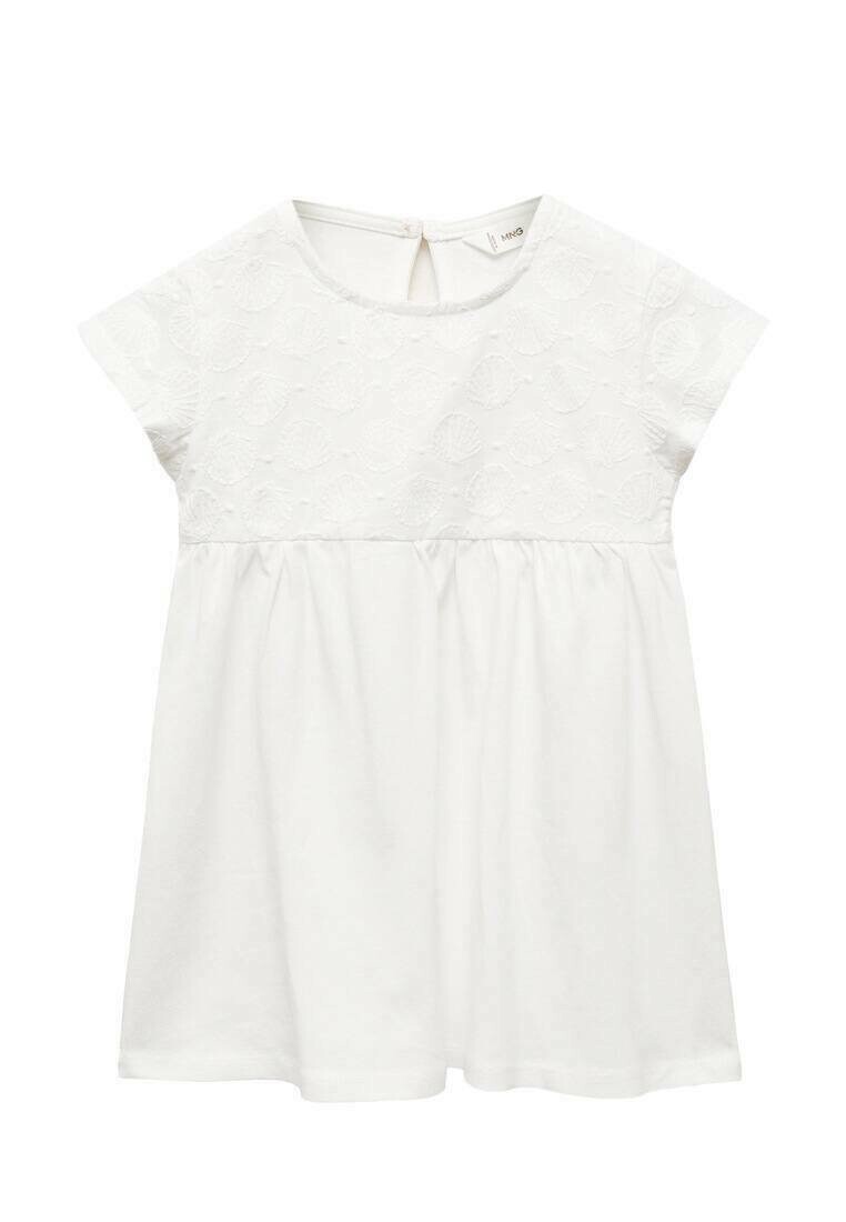 

Повседневное платье Esther Mango Kids, bianco sporco