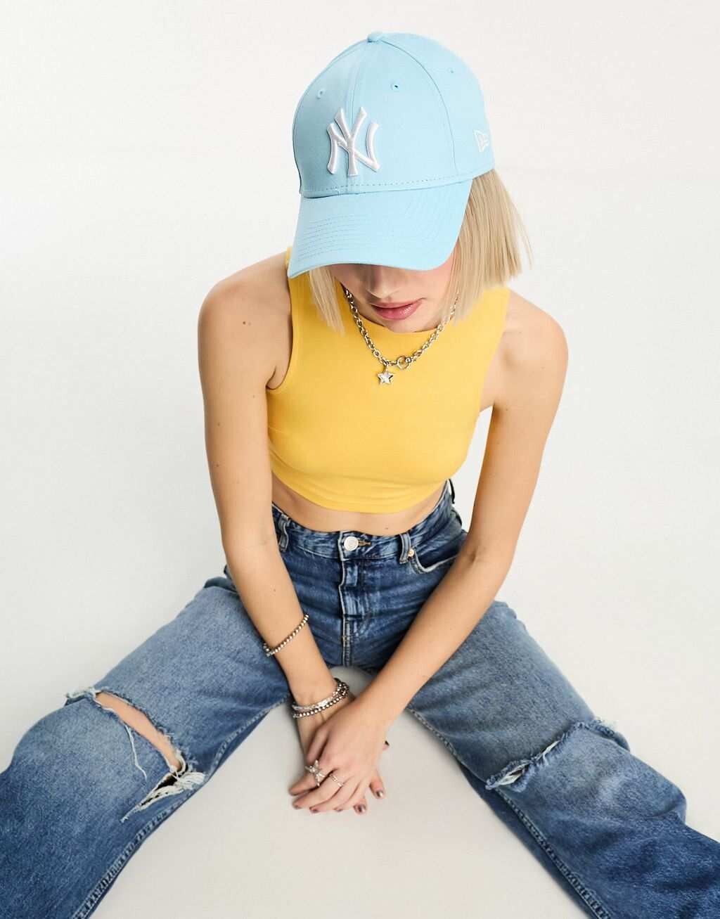 

Синяя кепка унисекс New Era 9Forty NY