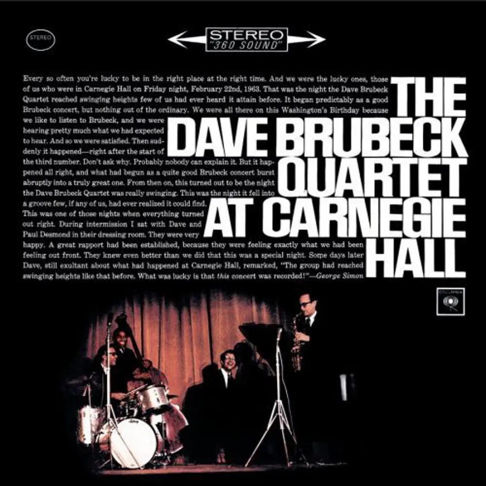 

Диск CD At Carnegie Hall - The Dave Brubeck Quartet