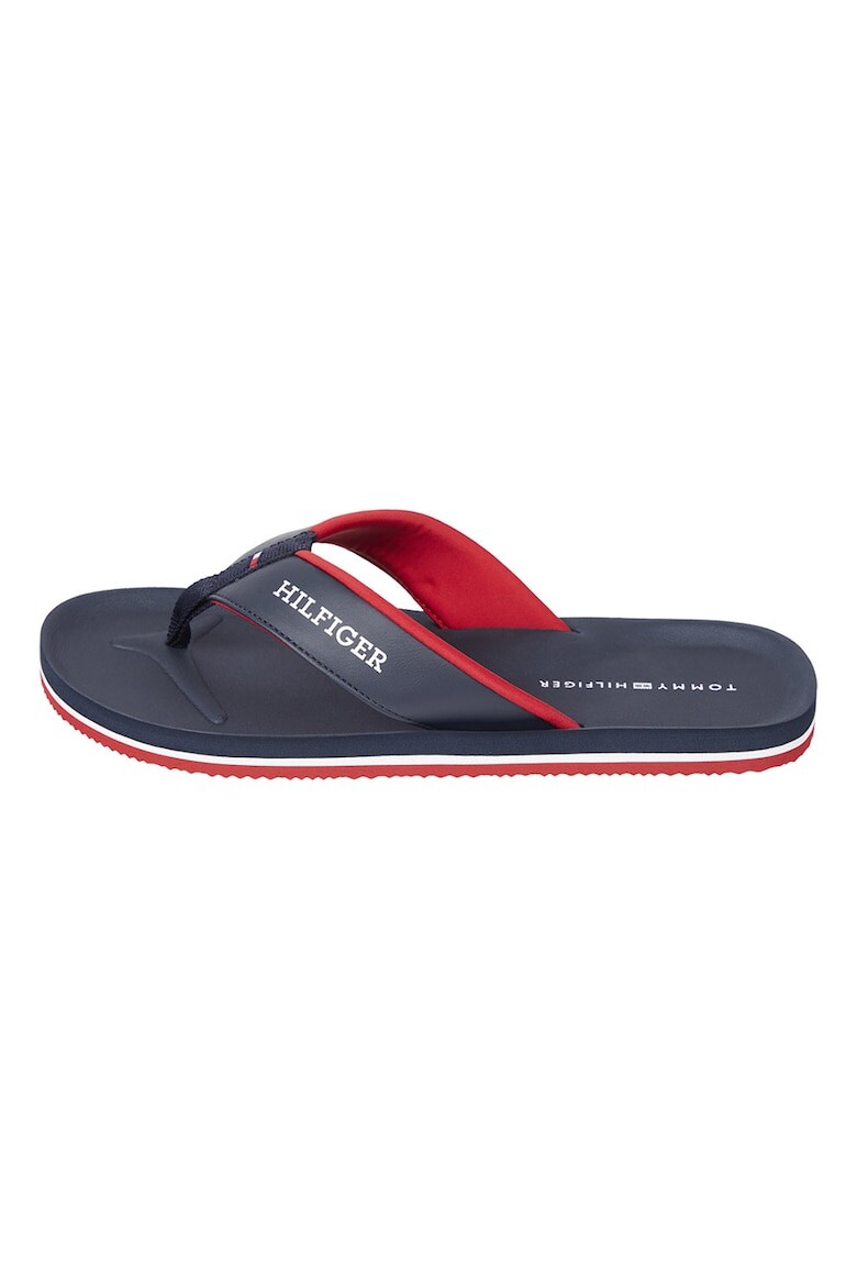 

Тапочки из экокожи с логотипом Tommy Hilfiger, красный