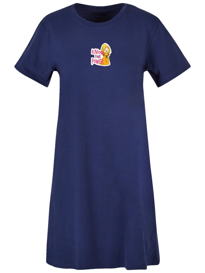 

Короткое платье F4NT4STIC T Shirt Wickie Know Your Power, цвет lightnavy