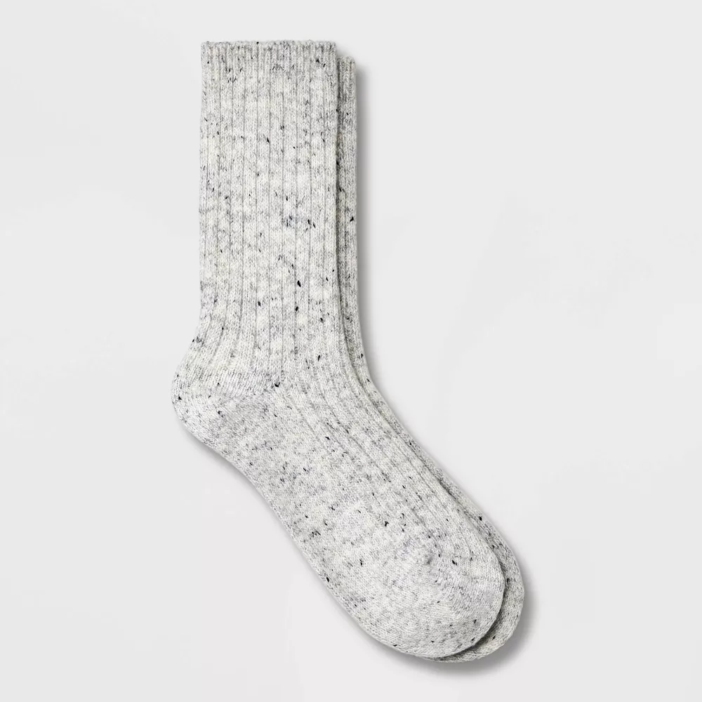 

Женские носки Flecked Rib Supersoft Crew Boot Socks Universal Thread, цвет Heather Gray
