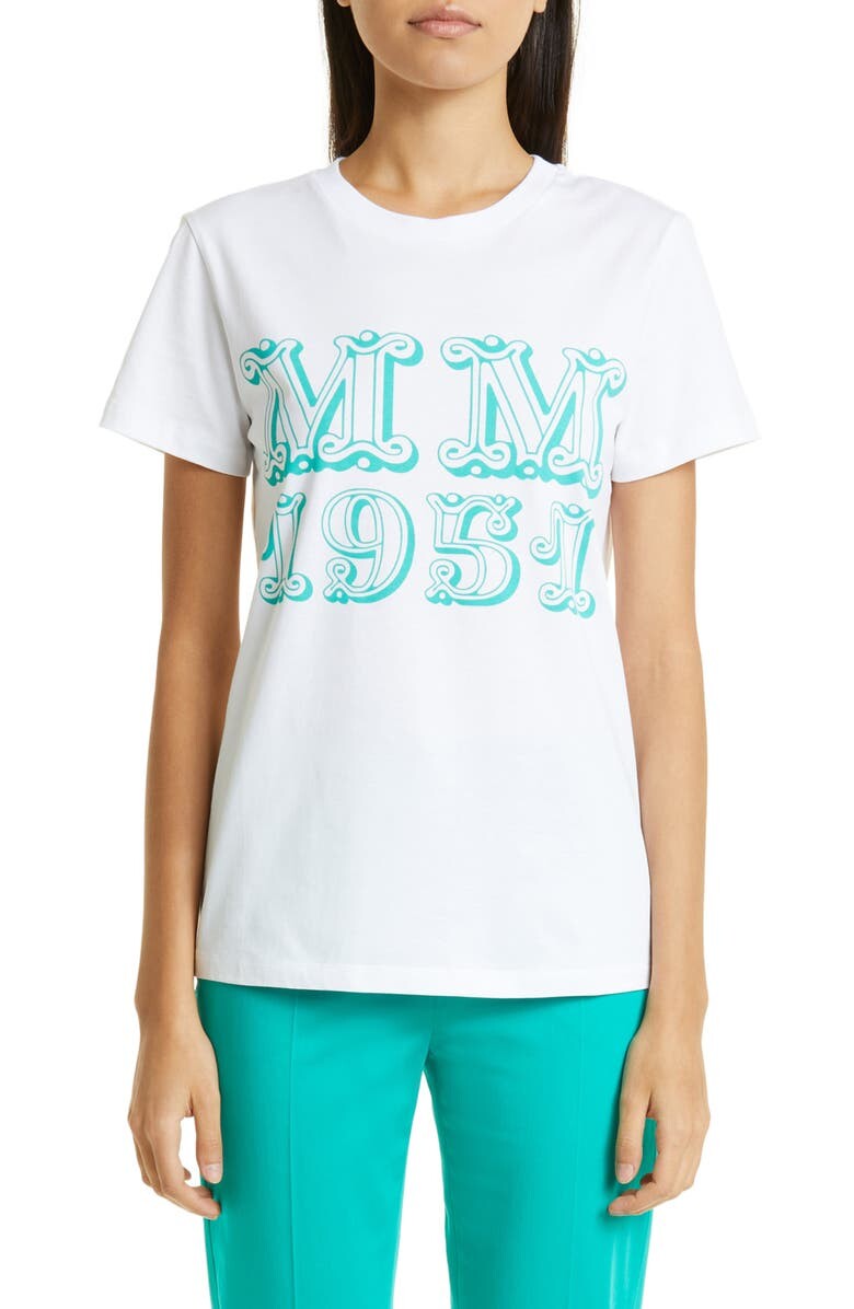 

Футболка Mincio из хлопка с монограммой MAX MARA
