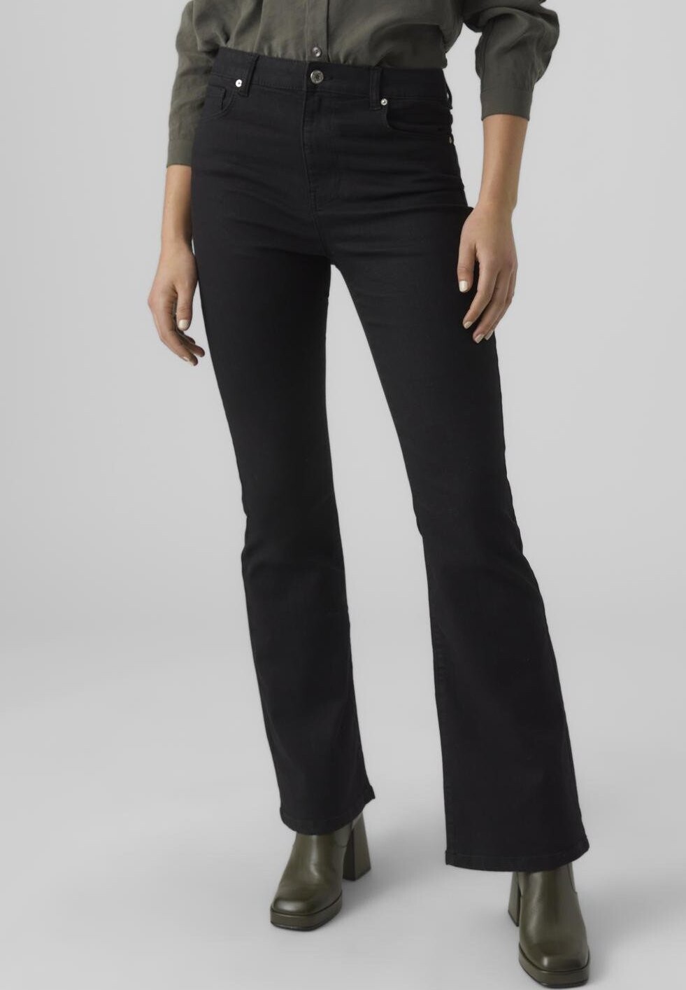 

Джинсы-клеш Vmselina Vero Moda, цвет black denim
