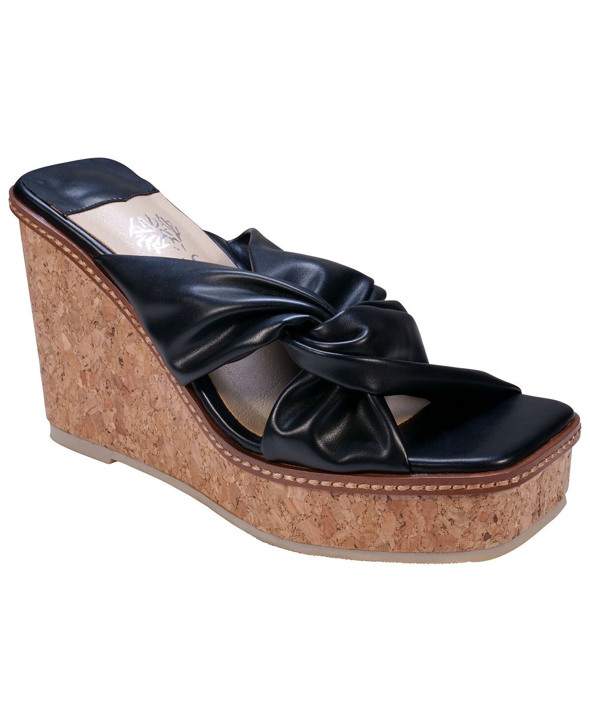 

Женские босоножки Neila на танкетке с ремешками GC Shoes, черный