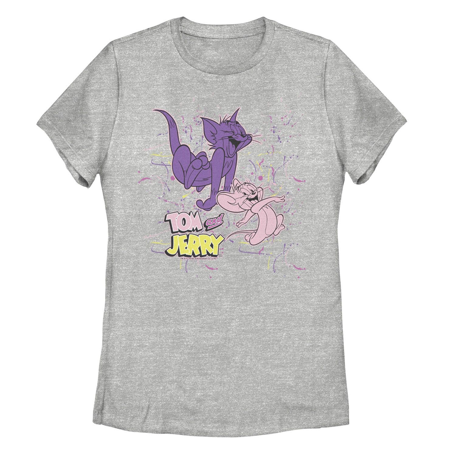 

Футболка с рисунком Tom and Jerry Splatter Paint для юниоров Licensed Character