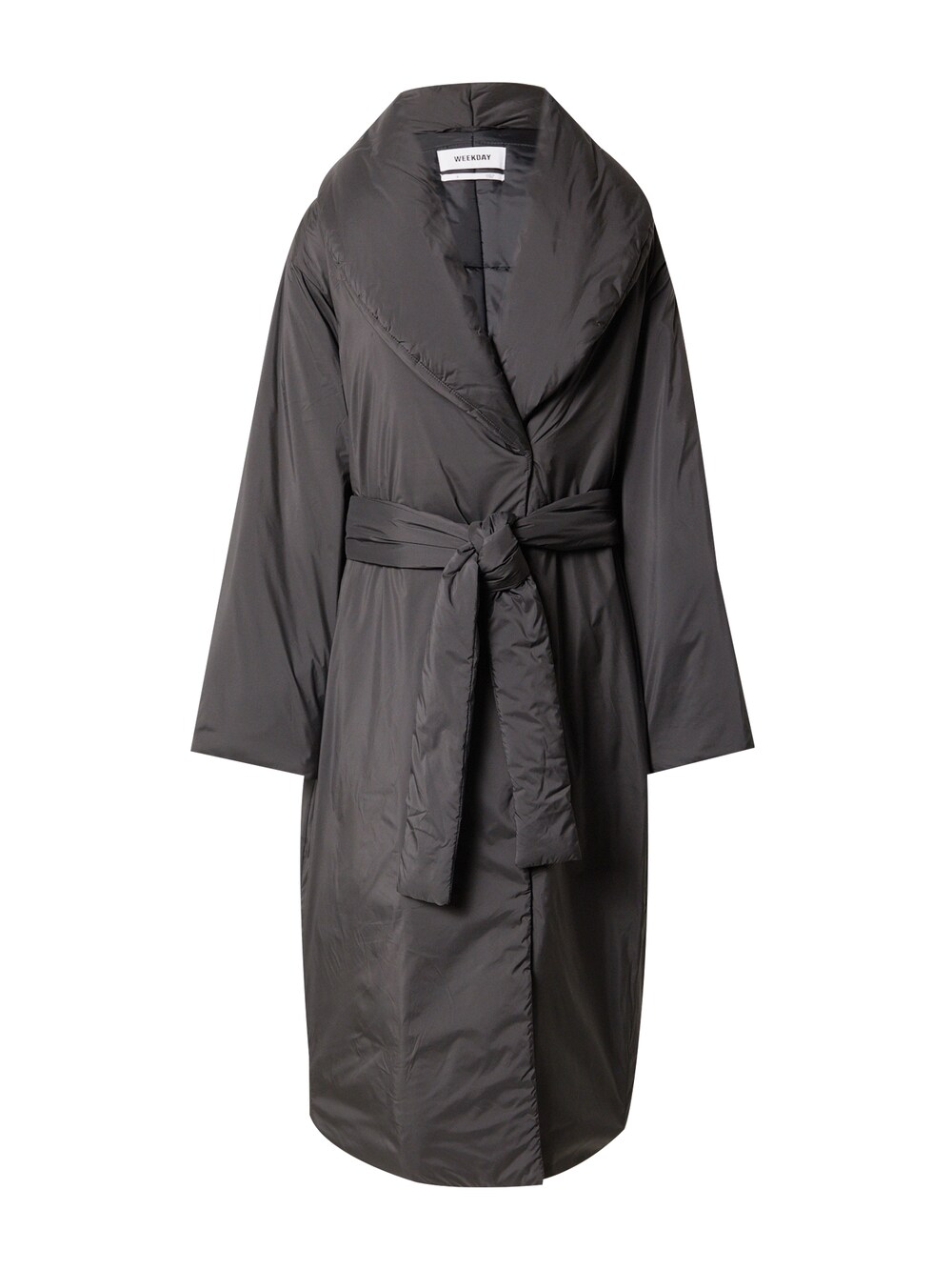 Межсезонное пальто WEEKDAY Zyan, черный межсезонное пальто weekday черный