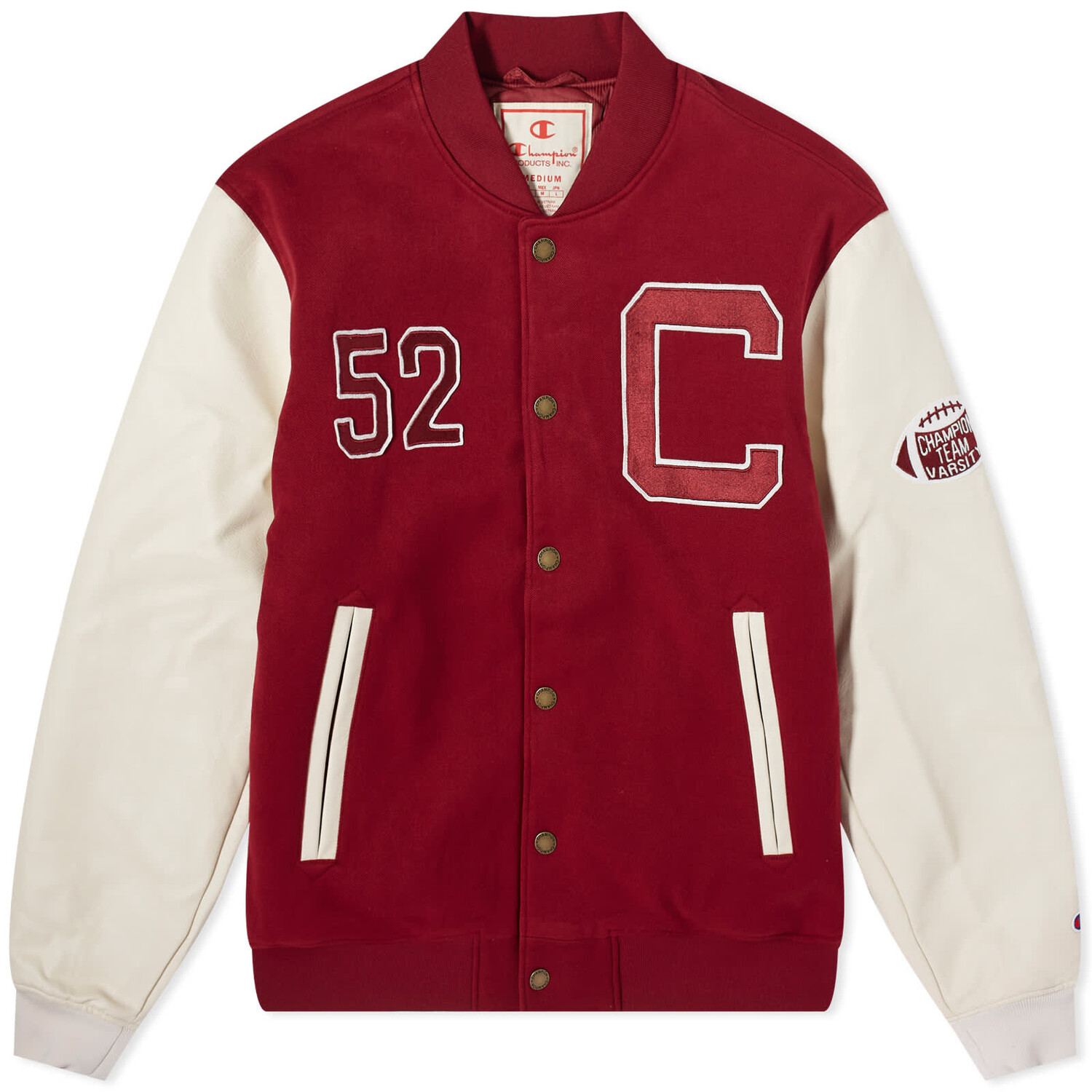 

Куртка Champion Varsity, цвет Red & Ecru