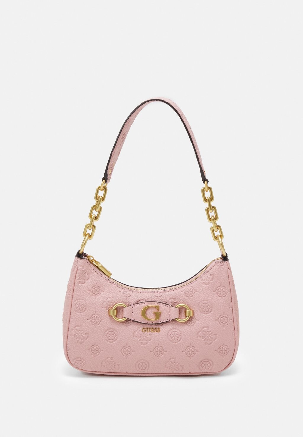 

Сумка Guess IZZY PEONY TOP ZIP, логотип абрикосовой розы