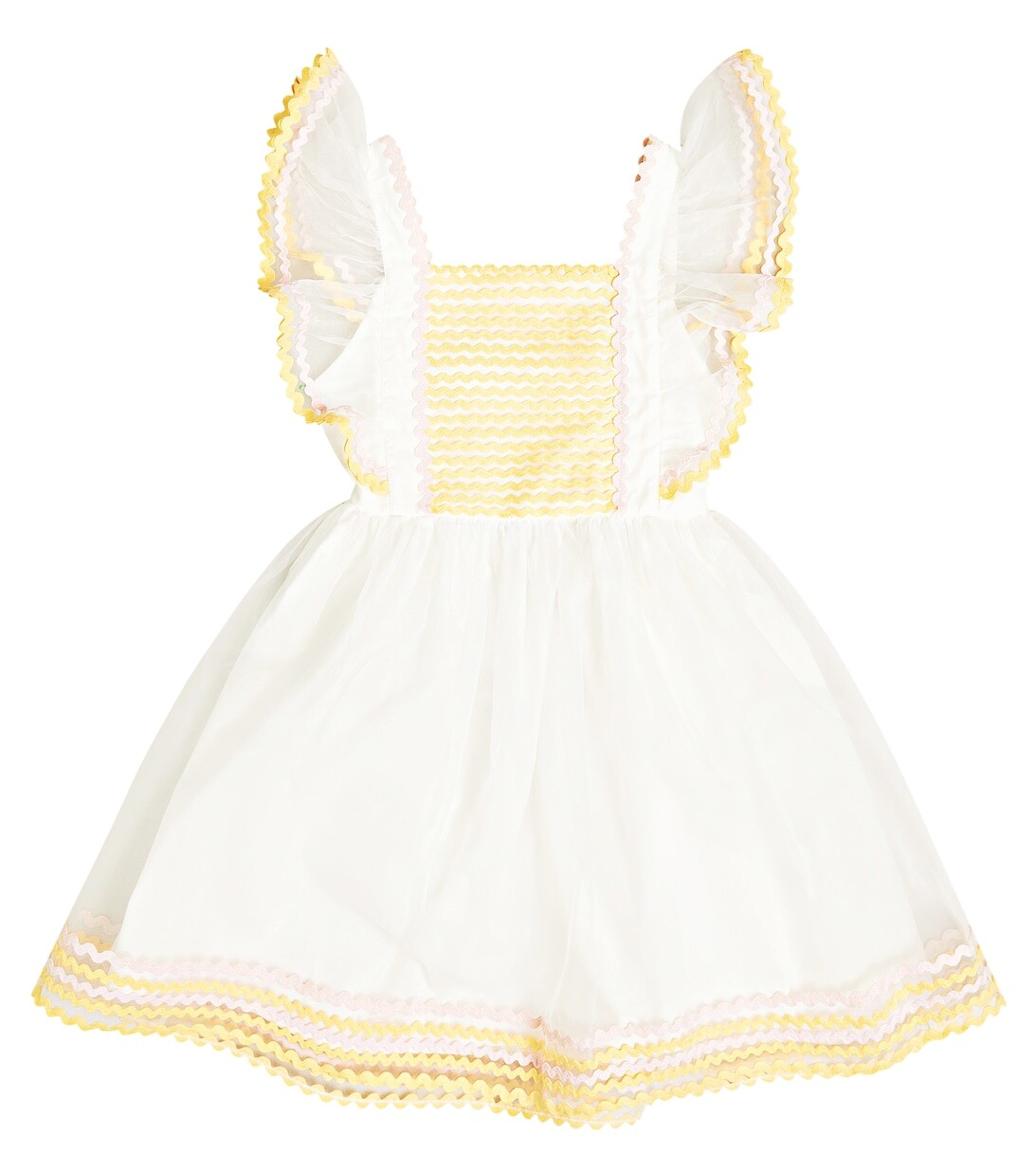 

Платье из тюля с вышивкой Stella McCartney Kids, белый