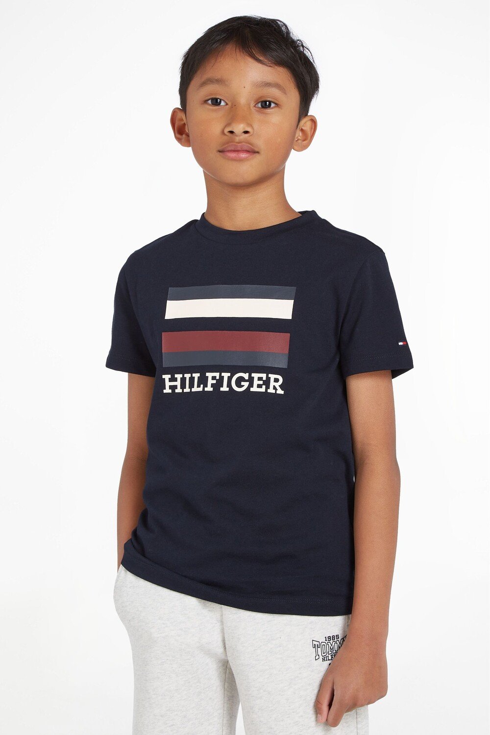 

Синяя футболка для мальчика с логотипом Tommy Hilfiger, синий
