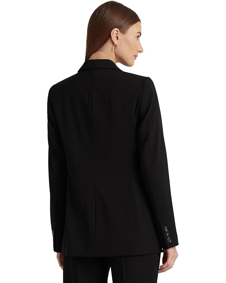 Блейзер LAUREN Ralph Lauren Double-Breasted Wool Crepe Blazer, цвет Polo Black