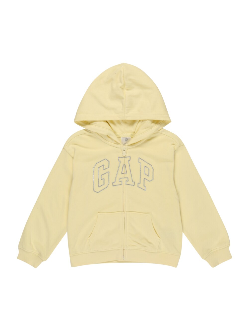 

Толстовка на молнии Gap, светло-желтого
